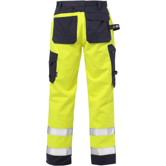 FLAME HIGH VIS HANDWERKERHOSE, KL.2 2584 FLAM