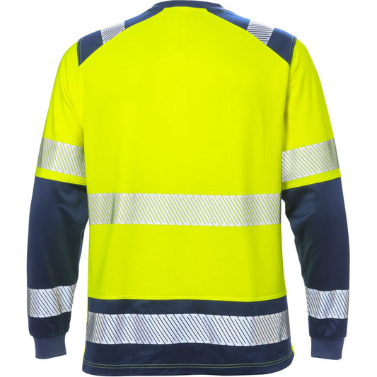 FRISTADS HIGH VIS T-SHIRT LANGARM KL.2 7457 THV