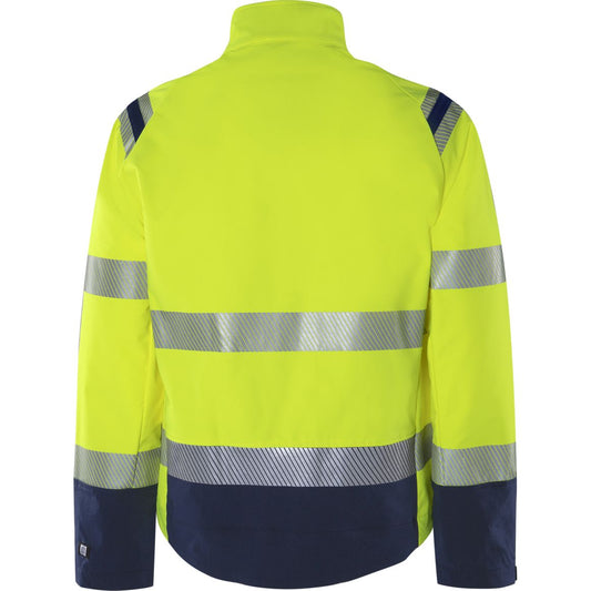 FRISTADS HIGH VIS GREEN STRETCHJACKE KL.3 4647 GSTP