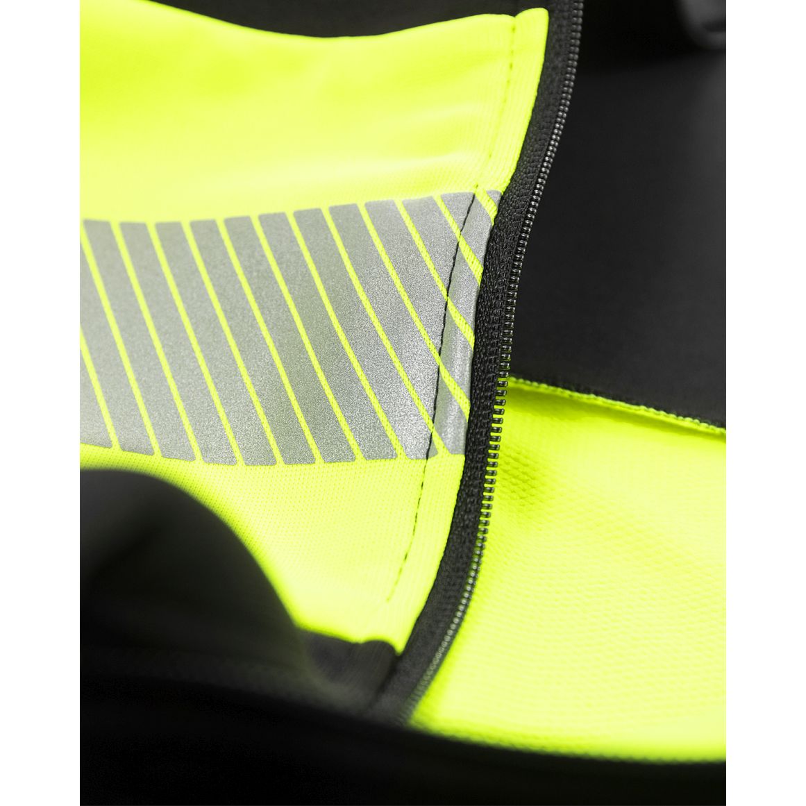 FRISTADS HIGH VIS GREEN STRETCH-SWEATJACKE KL.1 7531 GKC