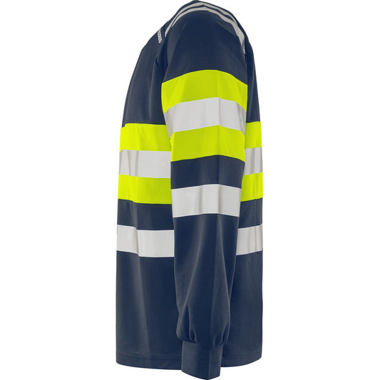 FRISTADS HIGH VIS GREEN LANGARMSHIRT KL.1 7881 GPST
