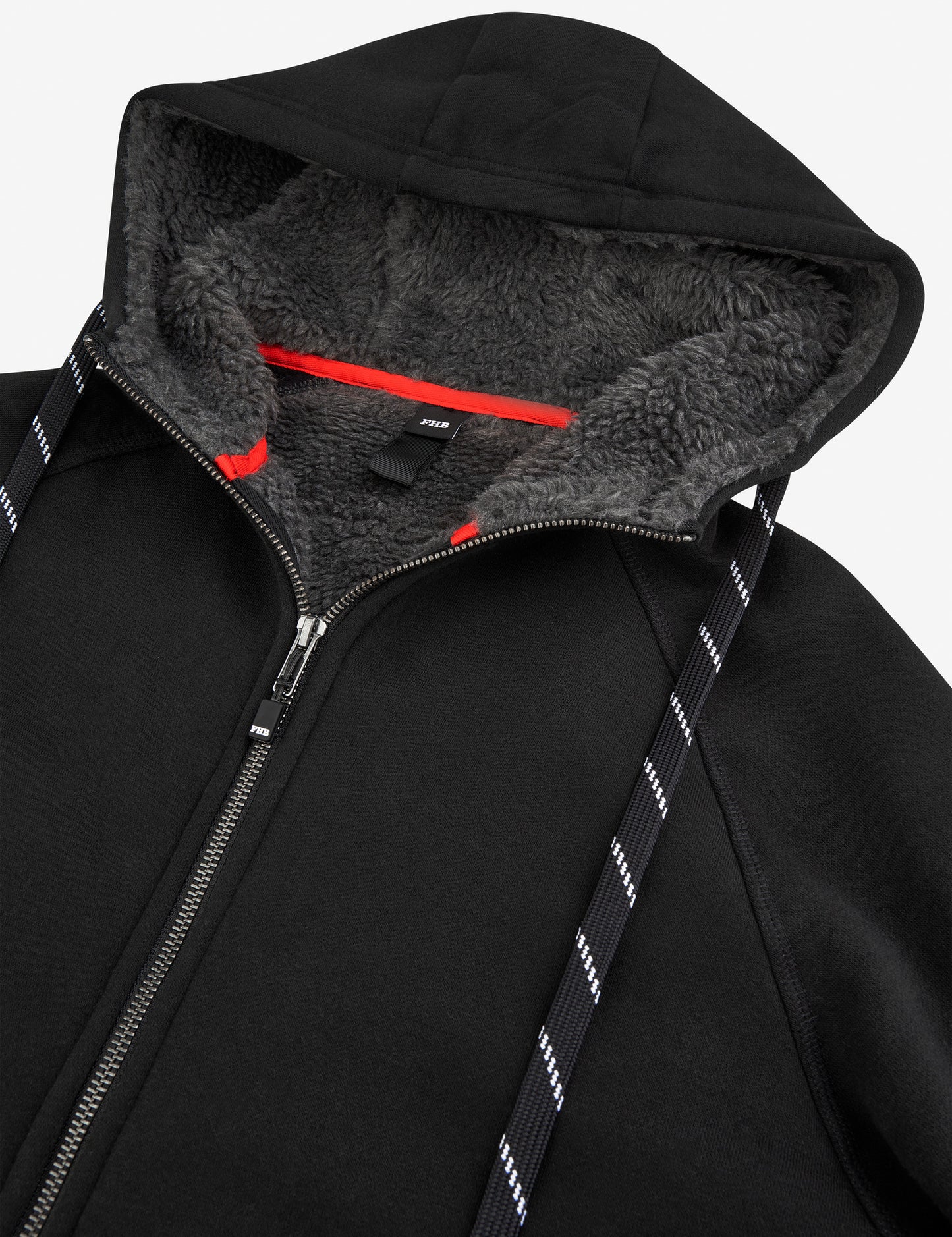 FHB Sweater-Jacke mit Kapuze und Webpelz - JÖRG