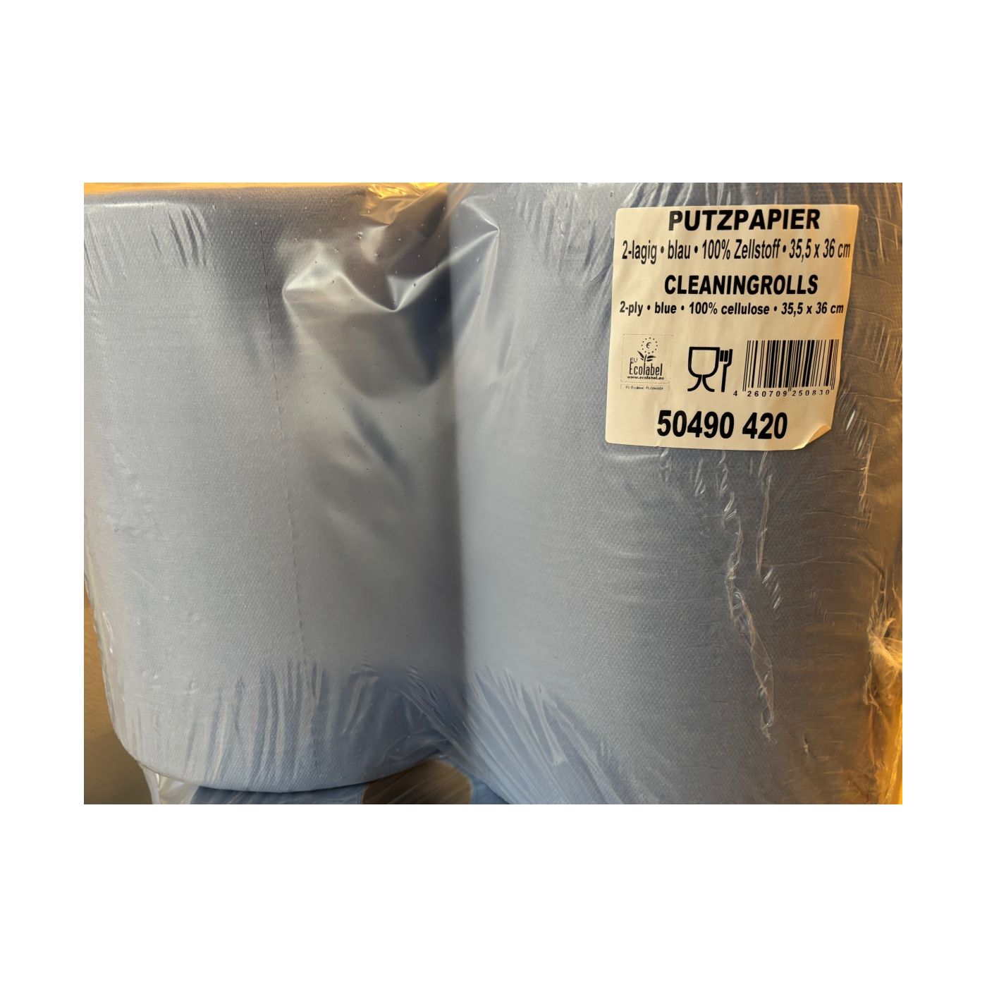 Putzrolle BLAU Zellstoff, 1000 Abrisse