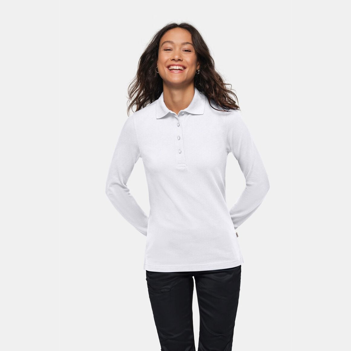 HAKRO - DAMEN Longsleeve-Poloshirt MIKRALINAR®