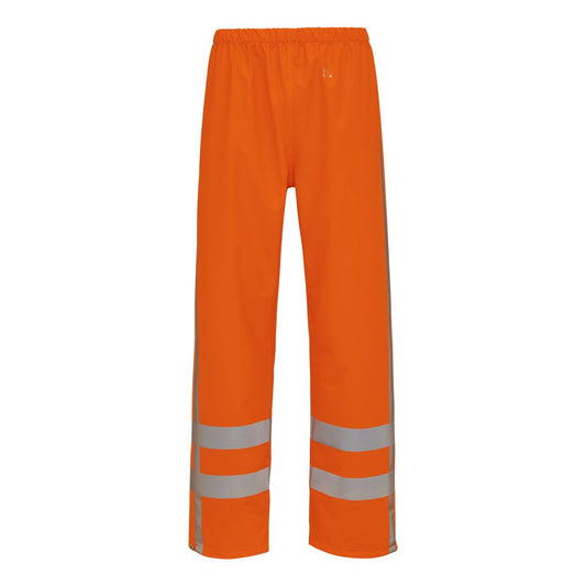 ELKA DRY ZONE VISIBLE PU REGENHOSE HI-VIS MIT VERT. REFLEKT. STREIFEN