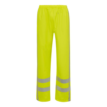 ELKA DRY ZONE VISIBLE PU REGENHOSE HI-VIS MIT VERT. REFLEKT. STREIFEN