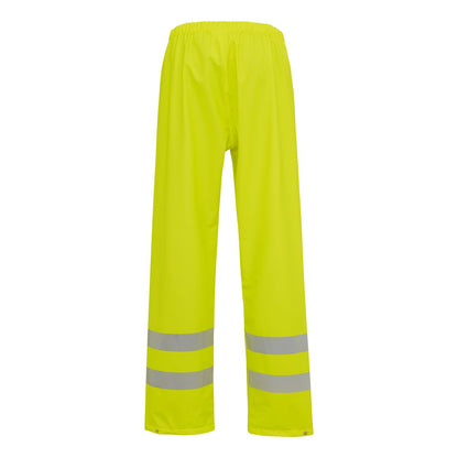 ELKA DRY ZONE VISIBLE PU REGENHOSE HI-VIS MIT VERT. REFLEKT. STREIFEN
