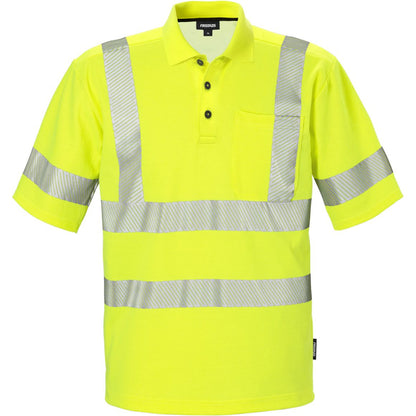 FRISTADS HIGH VIS POLOSHIRT KL. 2 7406 GPHV