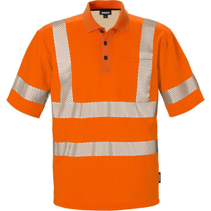 FRISTADS HIGH VIS POLOSHIRT KL. 2 7406 GPHV