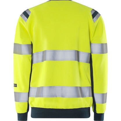 FRISTADS FLAMESTAT HIGH VIS SWEATSHIRT KL.3 7076 SFLH