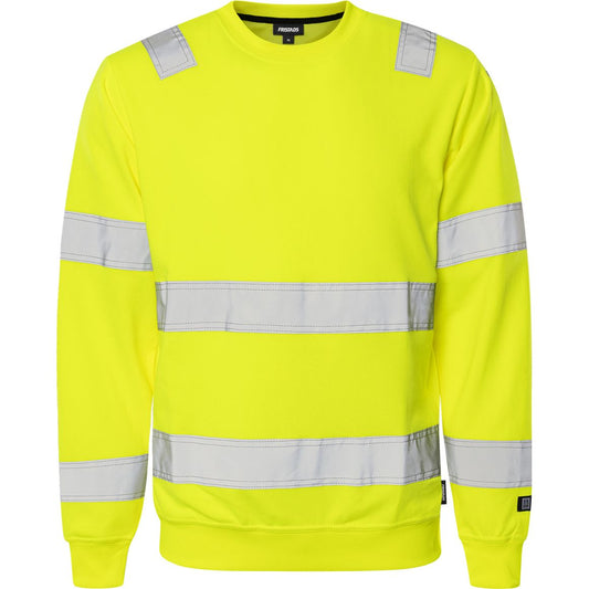 FRISTADS HIGH VIS SWEATSHIRT KL.3 7446 SHV