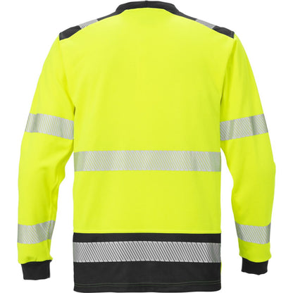 FRISTADS HIGH VIS T-SHIRT LANGARM KL.3 7724 THV
