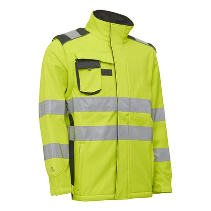 ELKA Visible Xtreme Softshelljacke mit extra Rückenlänge