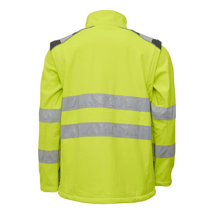 ELKA Visible Xtreme Softshelljacke mit extra Rückenlänge