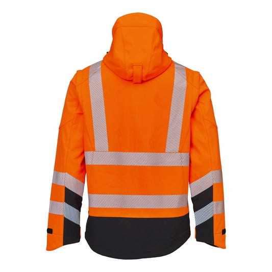 ELKA Visible Xtreme Softshelljacke mit abnehmbaren Ärmeln