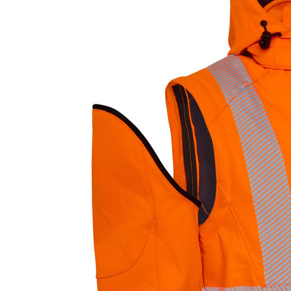 ELKA Visible Xtreme Softshelljacke mit abnehmbaren Ärmeln