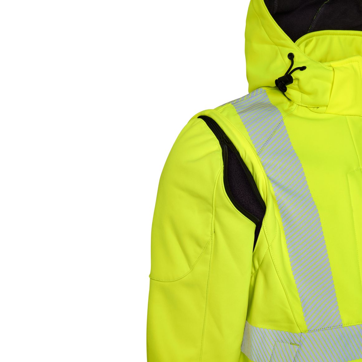 ELKA Visible Xtreme Softshelljacke mit abnehmbaren Ärmeln