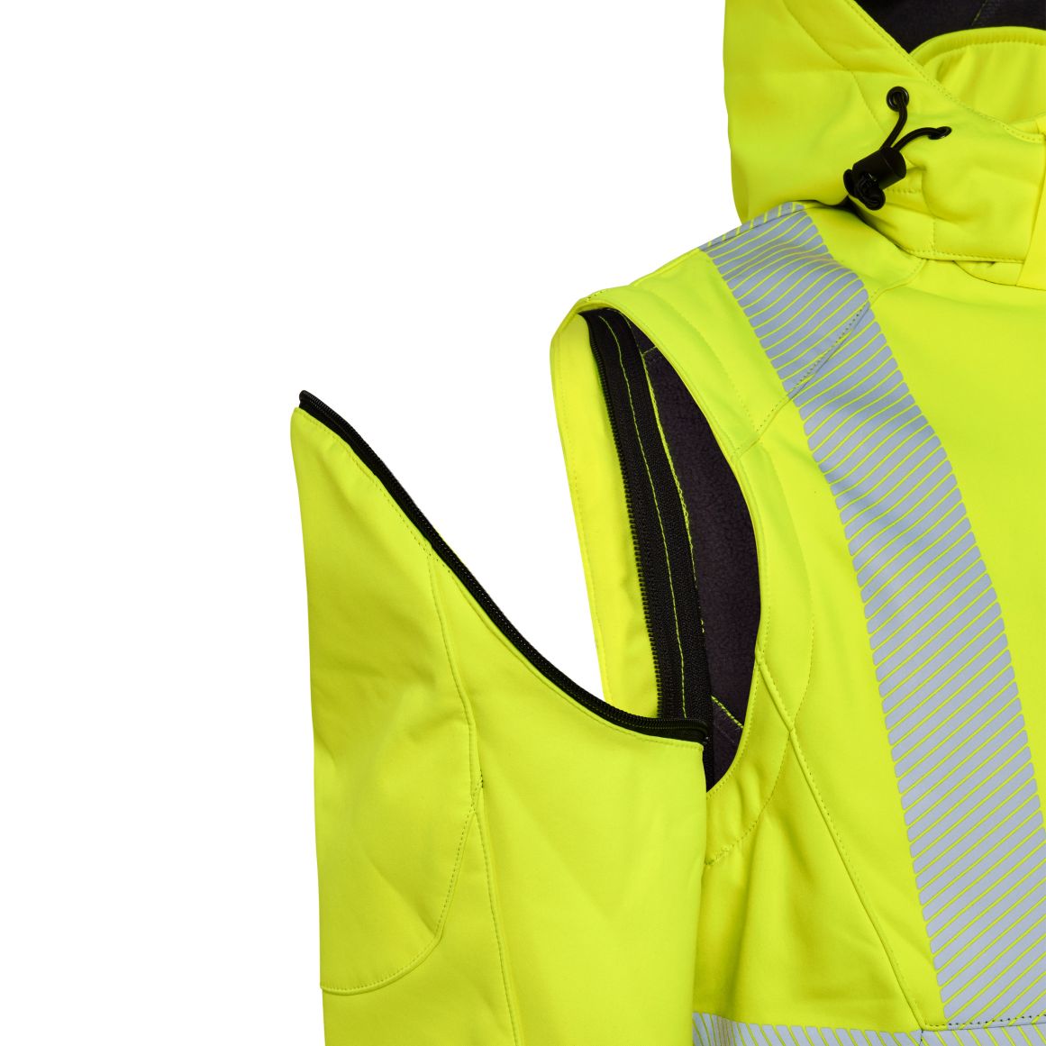 ELKA Visible Xtreme Softshelljacke mit abnehmbaren Ärmeln