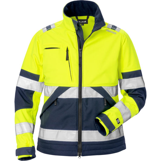 FRISTADS HIGH VIS SOFTSHELL-JACKE DAMEN KL.2 4183 WYH