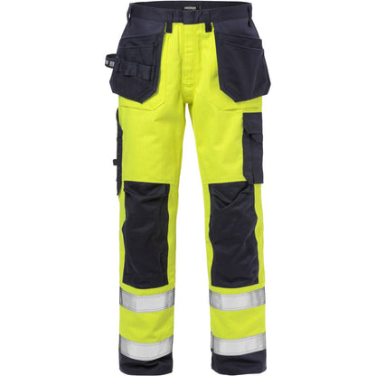 FLAME HIGH VIS HANDWERKERHOSE, KL.2 2584 FLAM