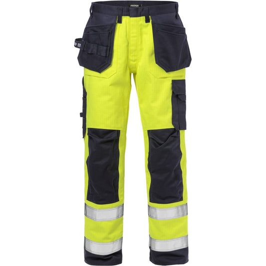 FLAME HIGH VIS HANDWERKERHOSE, KL.2 2584 FLAM
