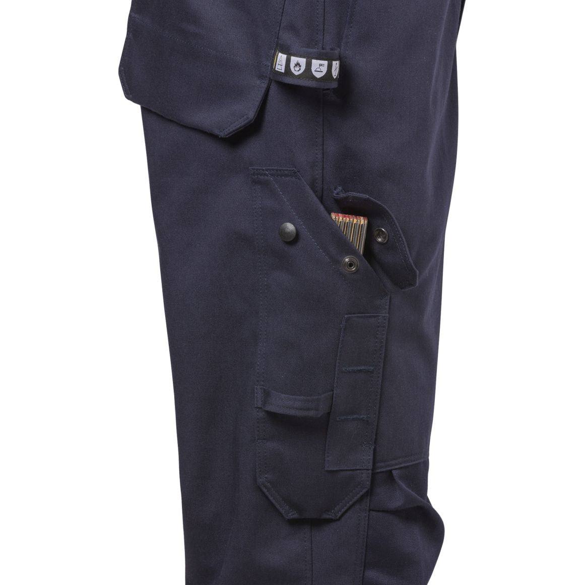 FRISTADS FLAME HIGH VIS OVERALL KL.3 8084 FLAM