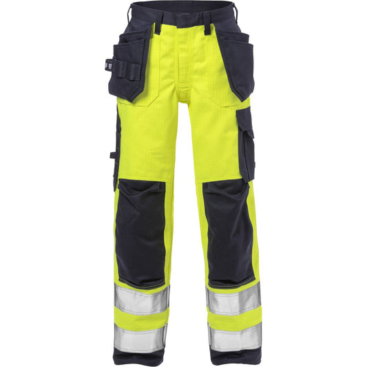 FLAME HIGH VIS HANDWERKERHOSE DAMEN, KL.2 2589 FLAM