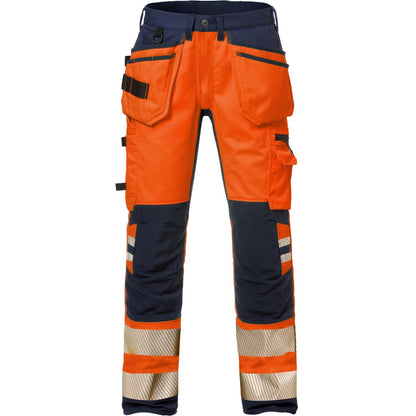 Fristads HIGH VIS HANDWERKER STRETCH-HOSE KL.2 2707 PLU