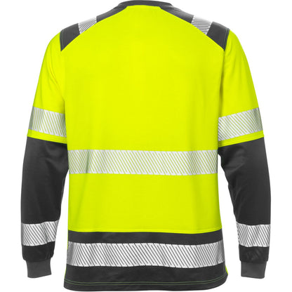 FRISTADS HIGH VIS T-SHIRT LANGARM KL.2 7457 THV