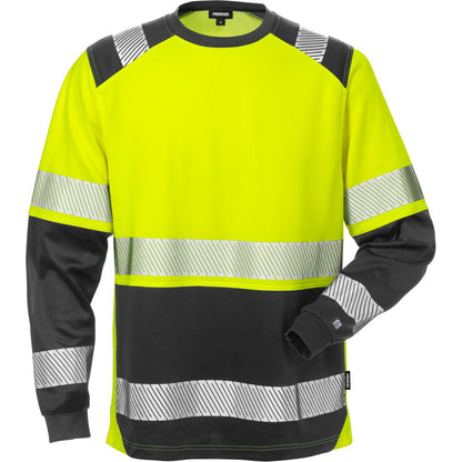 FRISTADS HIGH VIS T-SHIRT LANGARM KL.2 7457 THV