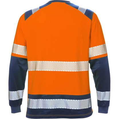 FRISTADS HIGH VIS T-SHIRT LANGARM KL.2 7457 THV