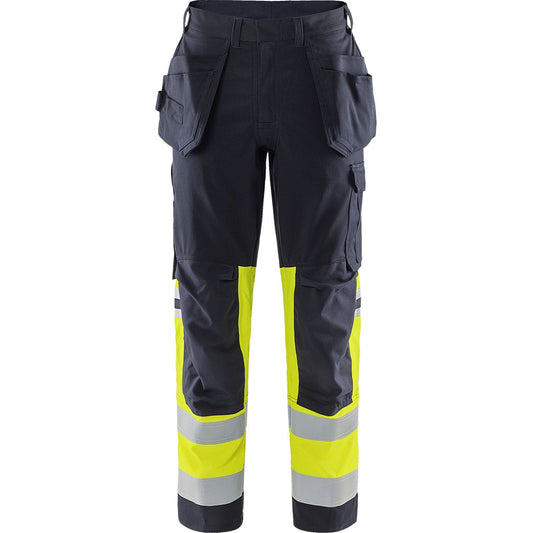 FLAMESTAT HIGH VIS STRETCH-HANDWERKERHOSE, KL.1 2163 ATHF