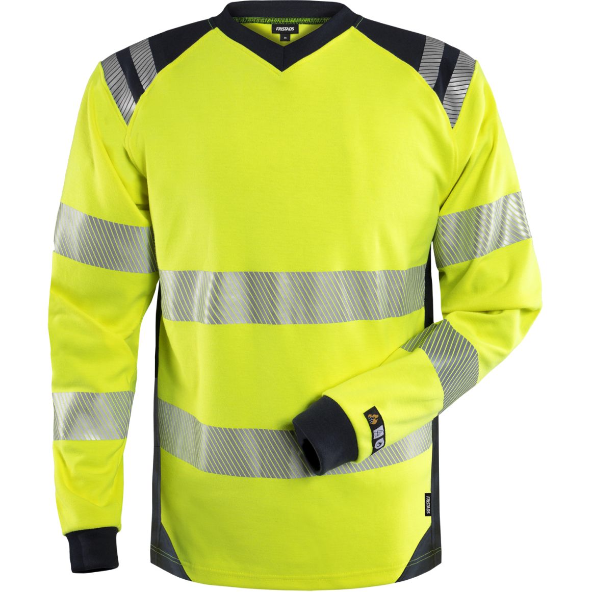 FRISTADS FLAMESTAT HIGH VIS LANGARM T-SHIRT KL.3 7359 TFL