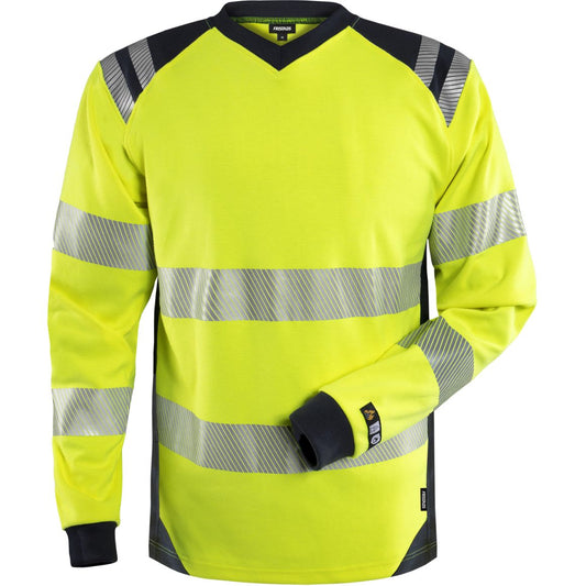 FRISTADS FLAMESTAT HIGH VIS LANGARM T-SHIRT KL.3 7359 TFL