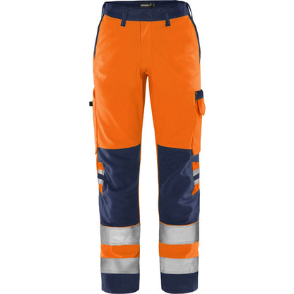 FRISTADS HIGH VIS GREEN HOSE DAMEN, KL.2 2642 GPLU