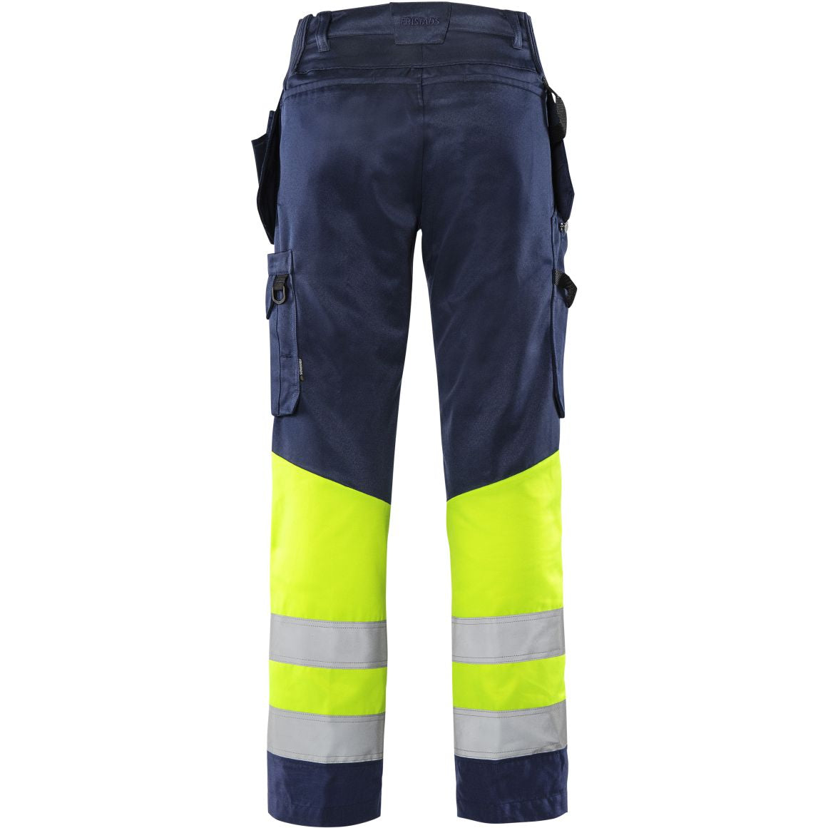 FRISTADS HIGH VIS GREEN HANDWERKERHOSE, KL.1 2640 GPLU