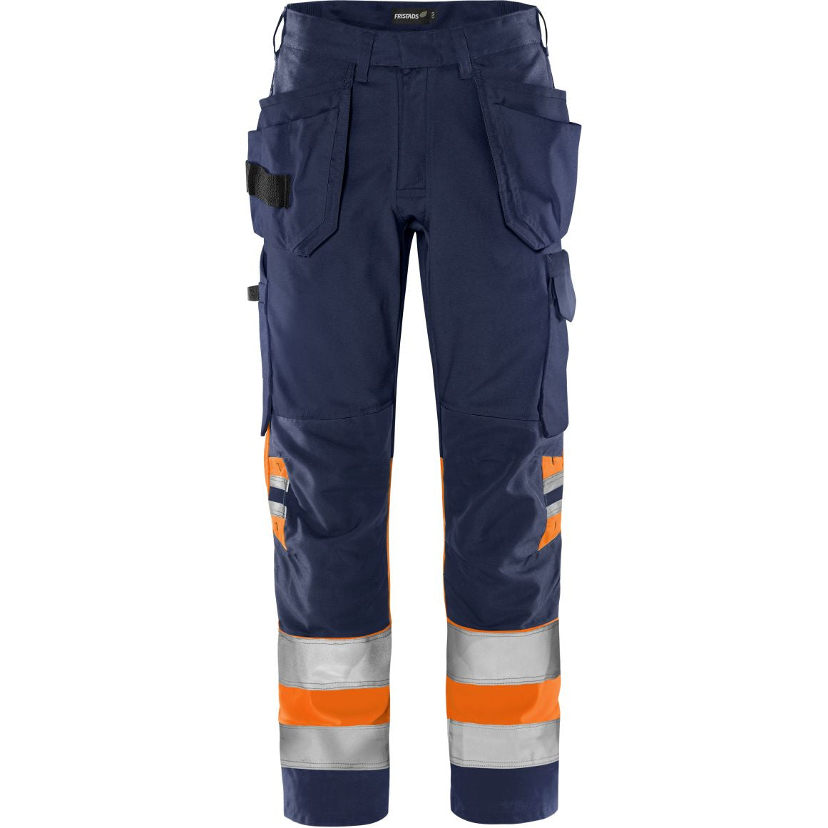 FRISTADS HIGH VIS GREEN HANDWERKERHOSE, KL.1 2640 GPLU