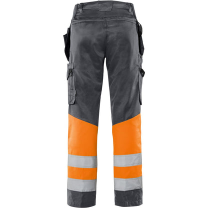 FRISTADS HIGH VIS GREEN HANDWERKERHOSE, KL.1 2640 GPLU