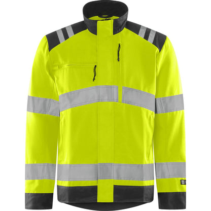 FRISTADS HIGH VIS GREEN JACKE KL. 3 4067 GPLU