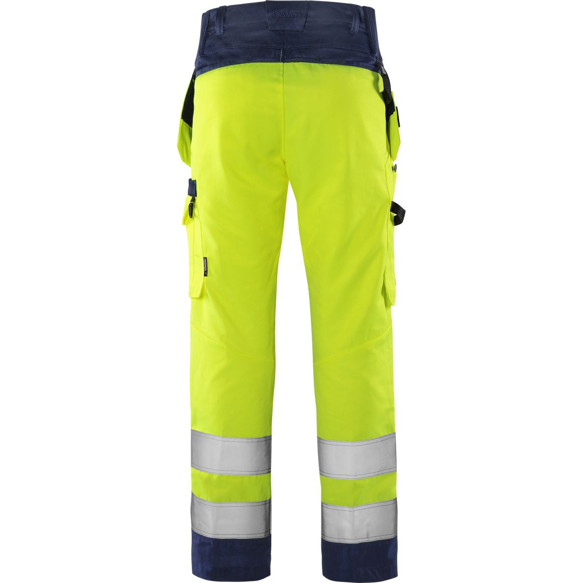 FRISTADS HIGH VIS GREEN HANDWERKERHOSE, KL.2 2641 GPLU