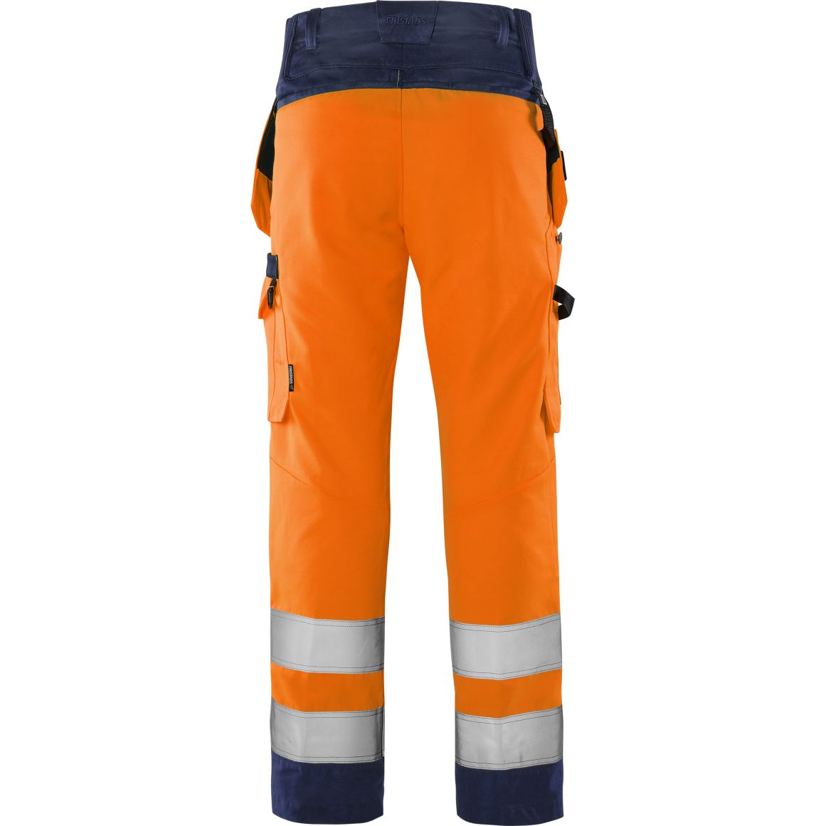 FRISTADS HIGH VIS GREEN HANDWERKERHOSE, KL.2 2641 GPLU