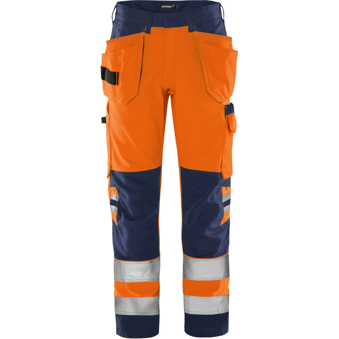 FRISTADS HIGH VIS GREEN HANDWERKERHOSE, KL.2 2641 GPLU