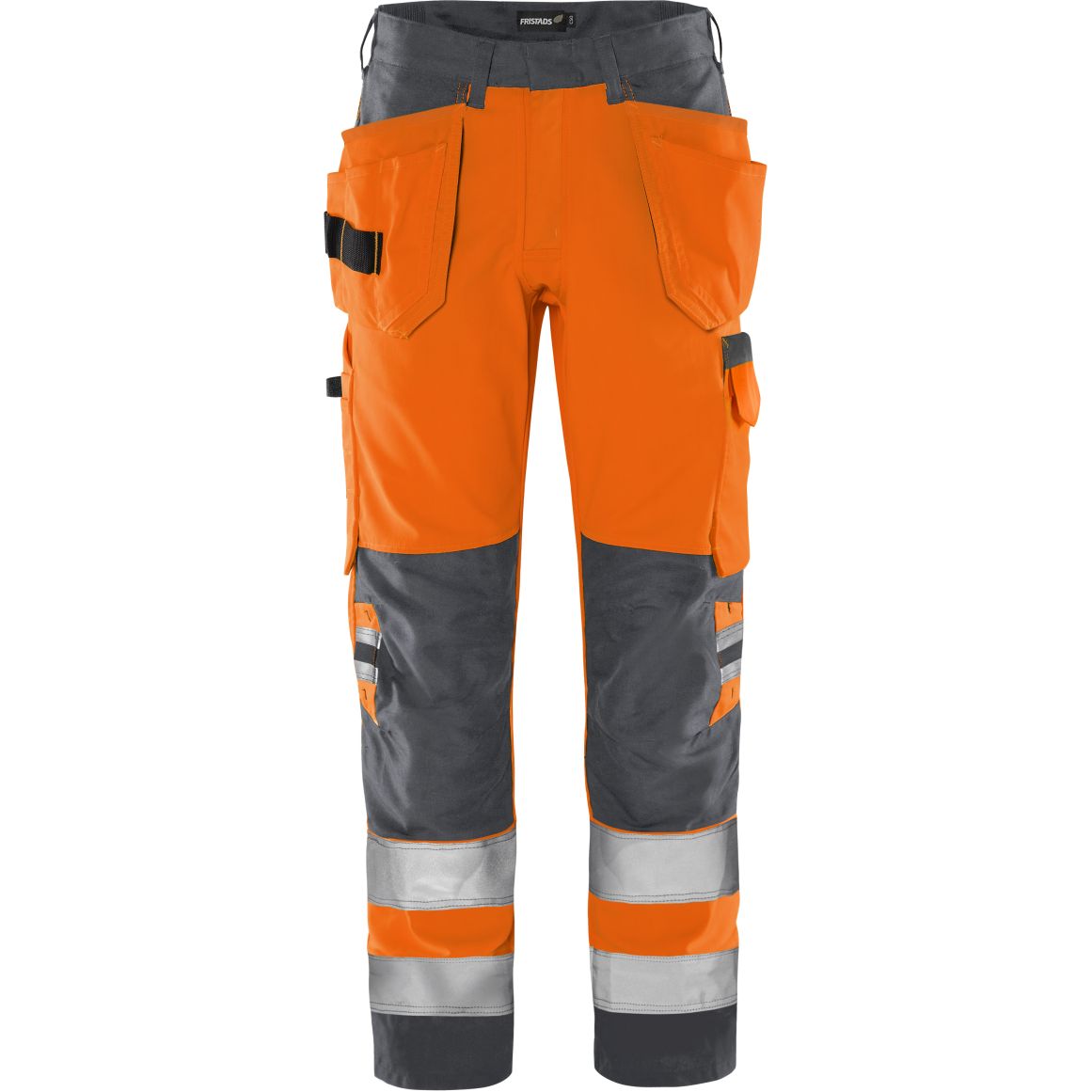 FRISTADS HIGH VIS GREEN HANDWERKERHOSE, KL.2 2641 GPLU