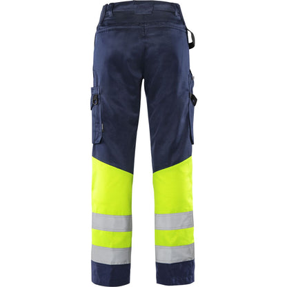 FRISTADS HIGH VIS GREEN HOSE DAMEN, KL.1 2652 GPLU