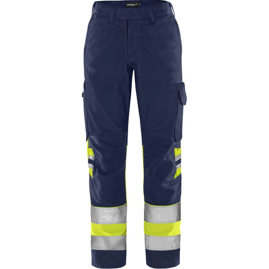 FRISTADS HIGH VIS GREEN HOSE DAMEN, KL.1 2652 GPLU