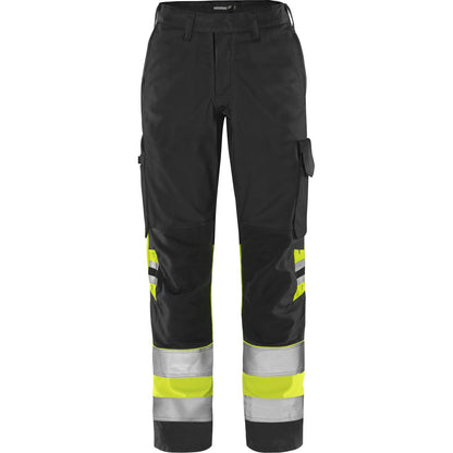 FRISTADS HIGH VIS GREEN HOSE DAMEN, KL.1 2652 GPLU