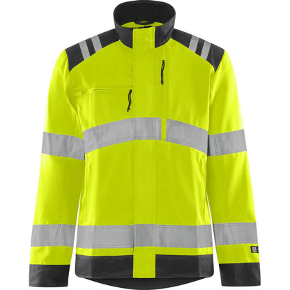 FRISTADS HIGH VIS GREEN JACKE DAMEN KL.3 4068 GPLU