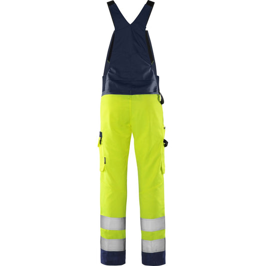 FRISTADS HIGH VIS GREEN LATZHOSE, KL.2 1030 GPLU