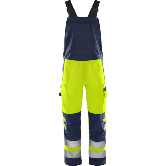 FRISTADS HIGH VIS GREEN LATZHOSE, KL.2 1030 GPLU