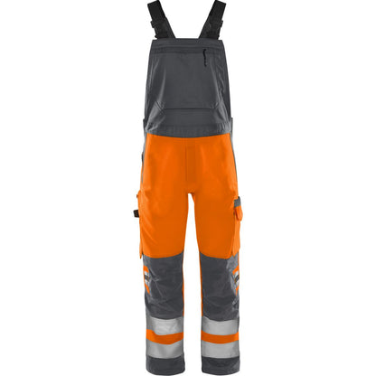 FRISTADS HIGH VIS GREEN LATZHOSE, KL.2 1030 GPLU